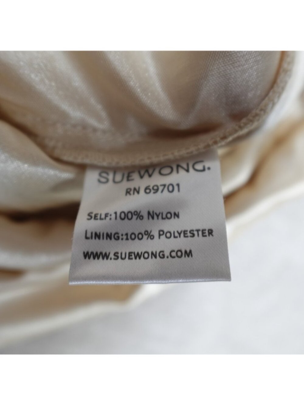 Sue Wong Women's Dress 12 Ivory Cream Lace Nocturne Sheath Cocktail Wedding - Picture 6 of 13